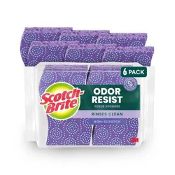 Scotch-Brite Odor Resist Non-Scratch Sponges - 6ct