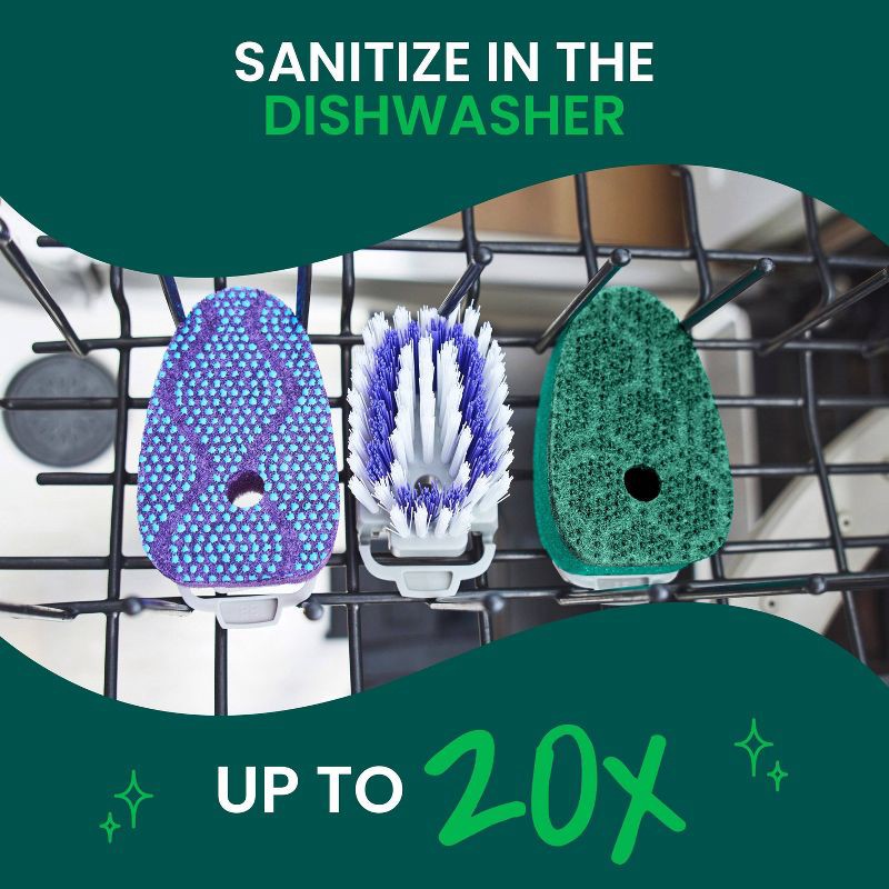 slide 7 of 11, Scotch-Brite Odor Resist Non-Scratch Dishwand Refills - 3ct, 3 ct