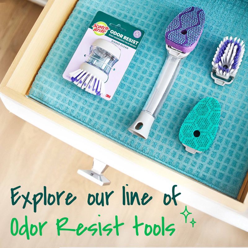 slide 11 of 11, Scotch-Brite Odor Resist Non-Scratch Dishwand Refills - 3ct, 3 ct