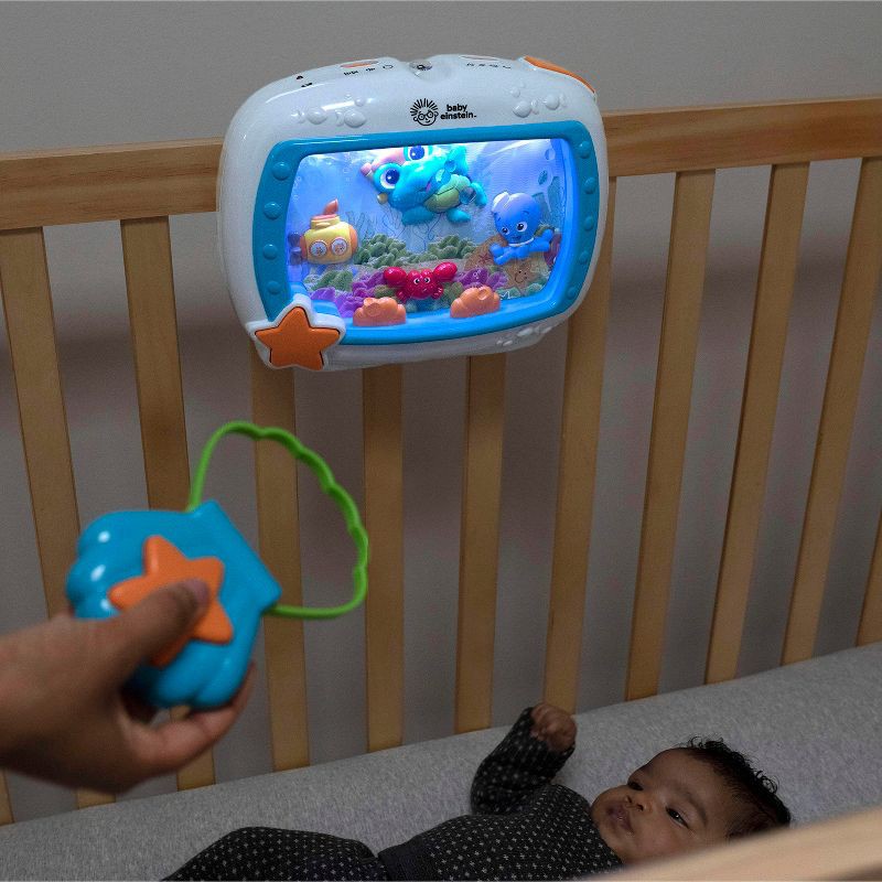 slide 2 of 14, Baby Einstein Sea Dreams Soother Musical Crib Toy and Sound Machine - Blue, 1 ct