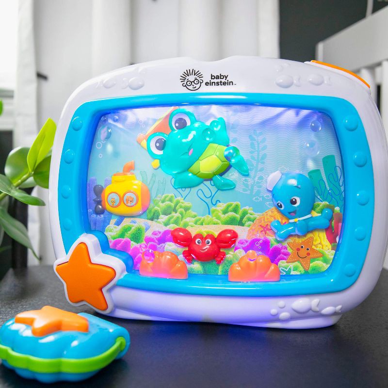 slide 13 of 14, Baby Einstein Sea Dreams Soother Musical Crib Toy and Sound Machine - Blue, 1 ct