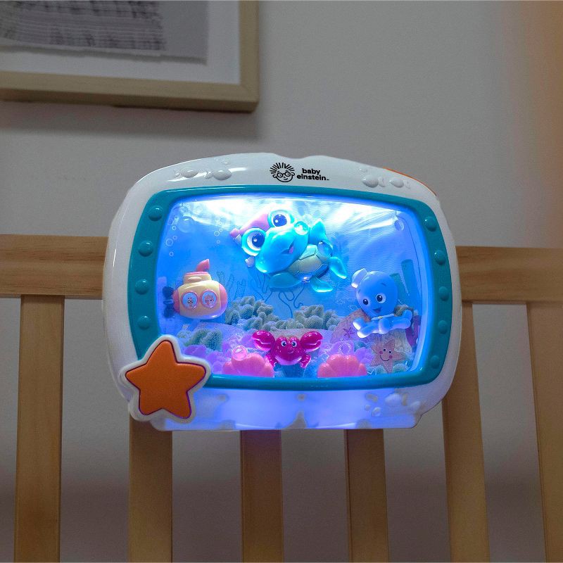 slide 14 of 14, Baby Einstein Sea Dreams Soother Musical Crib Toy and Sound Machine - Blue, 1 ct