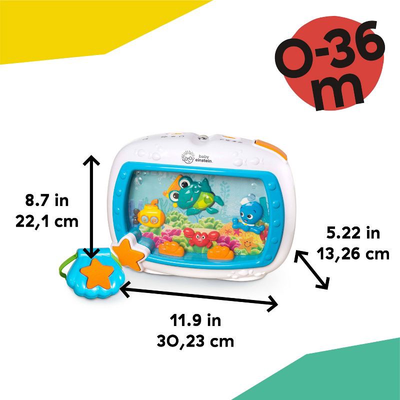 slide 10 of 14, Baby Einstein Sea Dreams Soother Musical Crib Toy and Sound Machine - Blue, 1 ct