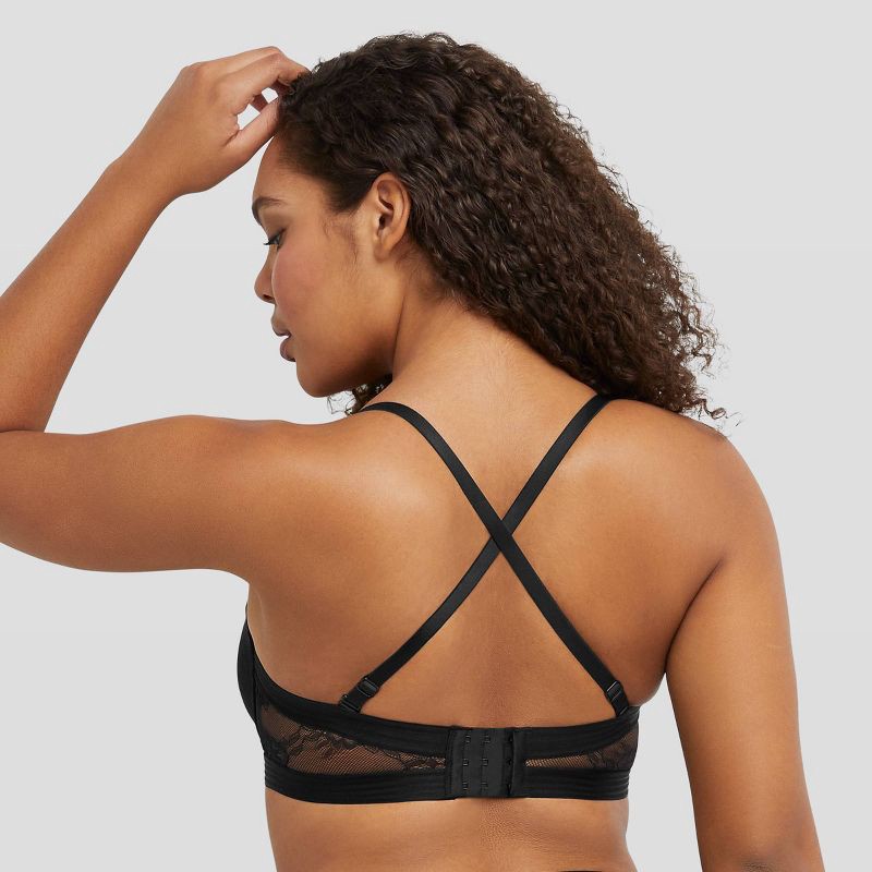 slide 6 of 8, Maidenform Women's Strapless Multiway Push-Up Bra SE1102 - Black 36D: Convertible Strapless, Padded Underwire, Adjustable Straps, 1 ct