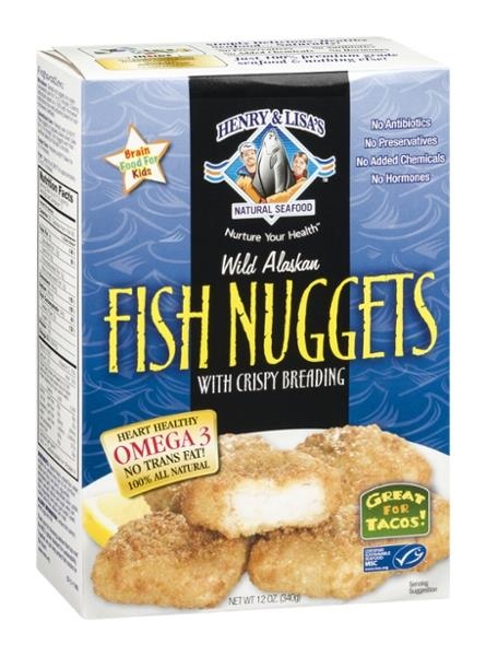 slide 1 of 1, Henry & Lisa's Natural Seafood Wild Alaskan Fish Nuggets, 12 oz