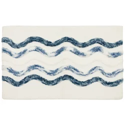 Room & Retreat Spinnaker Bath Rug Blue 20"x32"