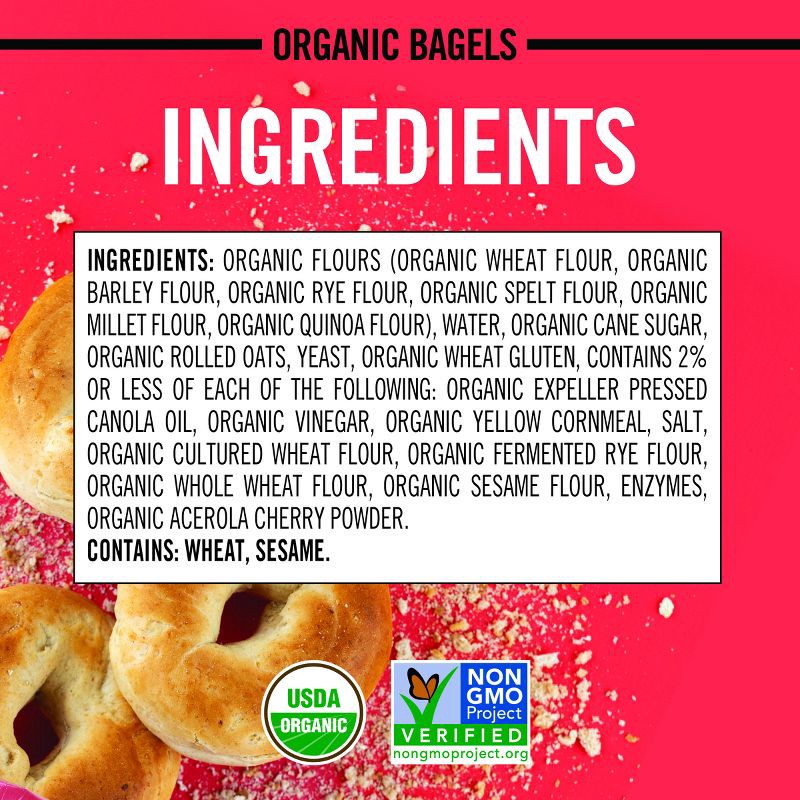 slide 9 of 13, Dave's Killer Bread Plain Awesome Organic Bagels - 16.75oz, 16.75 oz