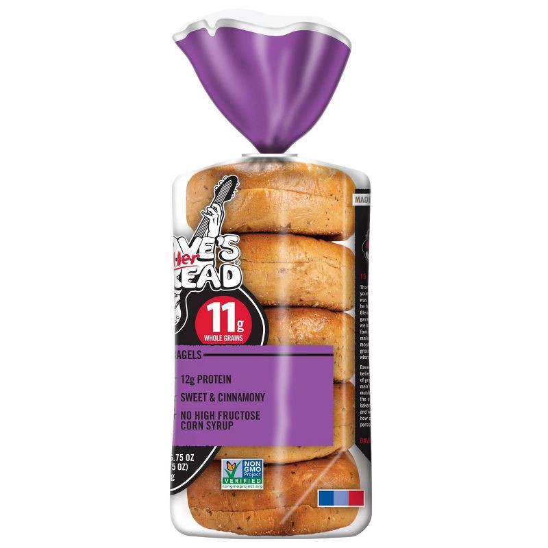 slide 3 of 9, Dave's Killer Bread Organic Cinnamon Raisin Remix Bagels - 16.75oz, 16.75 oz