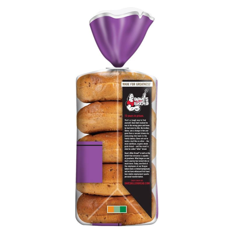 slide 7 of 9, Dave's Killer Bread Organic Cinnamon Raisin Remix Bagels - 16.75oz, 16.75 oz
