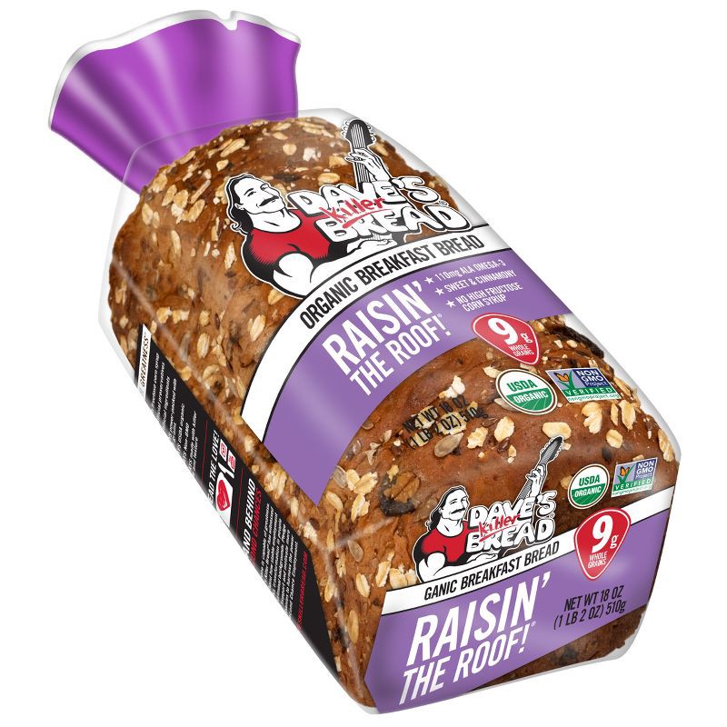 slide 13 of 16, Dave's Killer Bread Organic Raisin' the Roof - 18oz, 18 oz