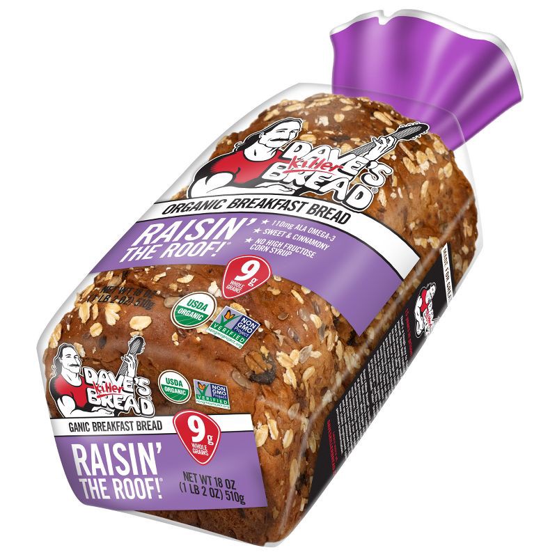 slide 14 of 16, Dave's Killer Bread Organic Raisin' the Roof - 18oz, 18 oz