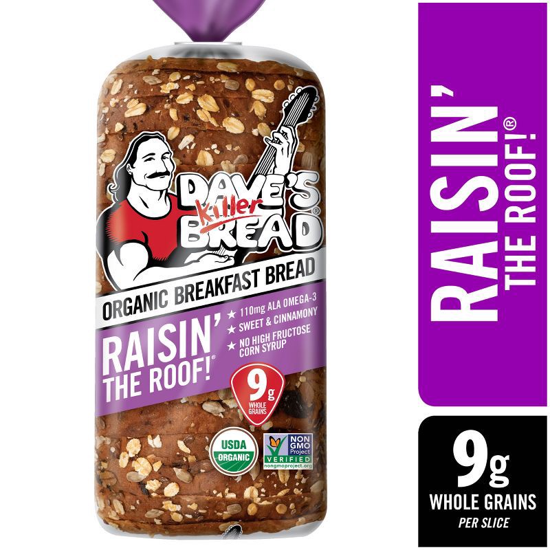slide 9 of 16, Dave's Killer Bread Organic Raisin' the Roof - 18oz, 18 oz
