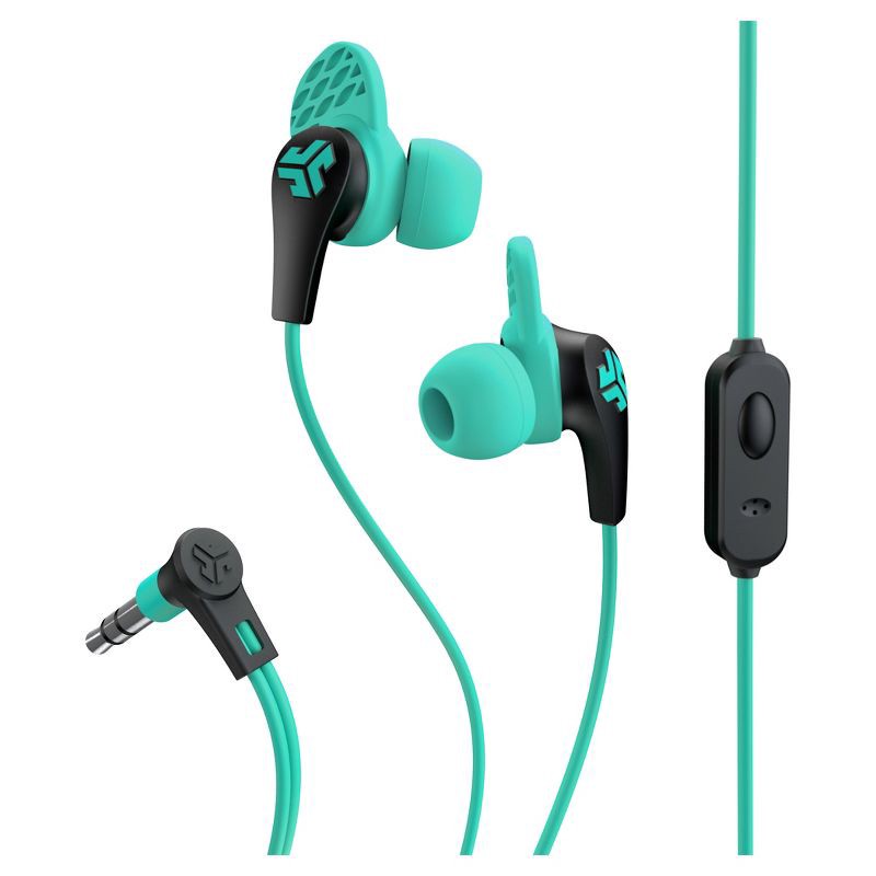 slide 3 of 3, JLab Wired JBuds Pro with Universal Mic - Teal, 1 ct