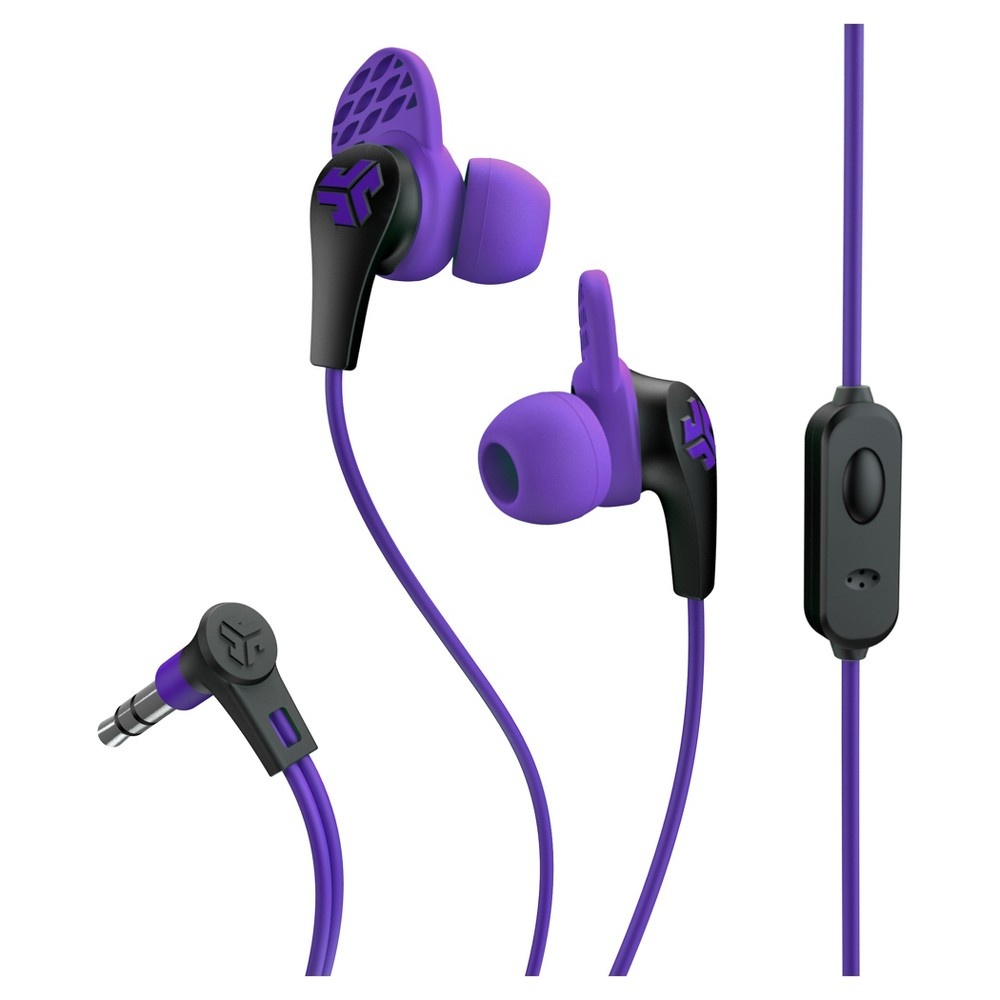 slide 3 of 3, JLab Wired JBuds Pro with Universal Mic - Purple Orchid, 1 ct