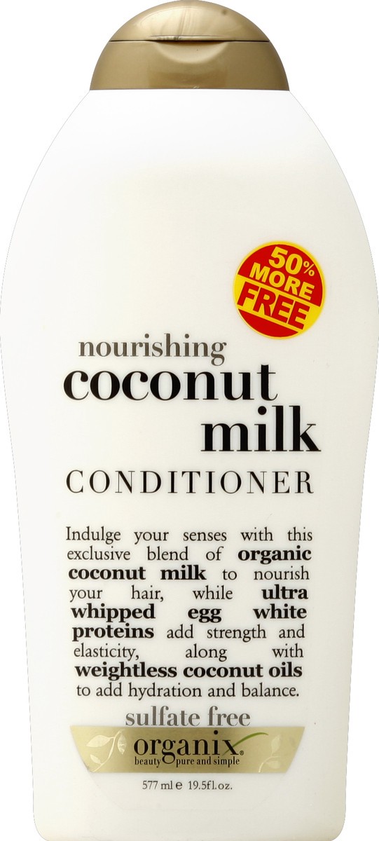 slide 3 of 3, OGX Nourishing Coconut Milk Conditioner, 19.5 fl oz