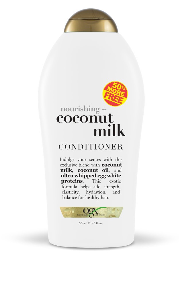 slide 1 of 3, OGX Nourishing Coconut Milk Conditioner, 19.5 fl oz