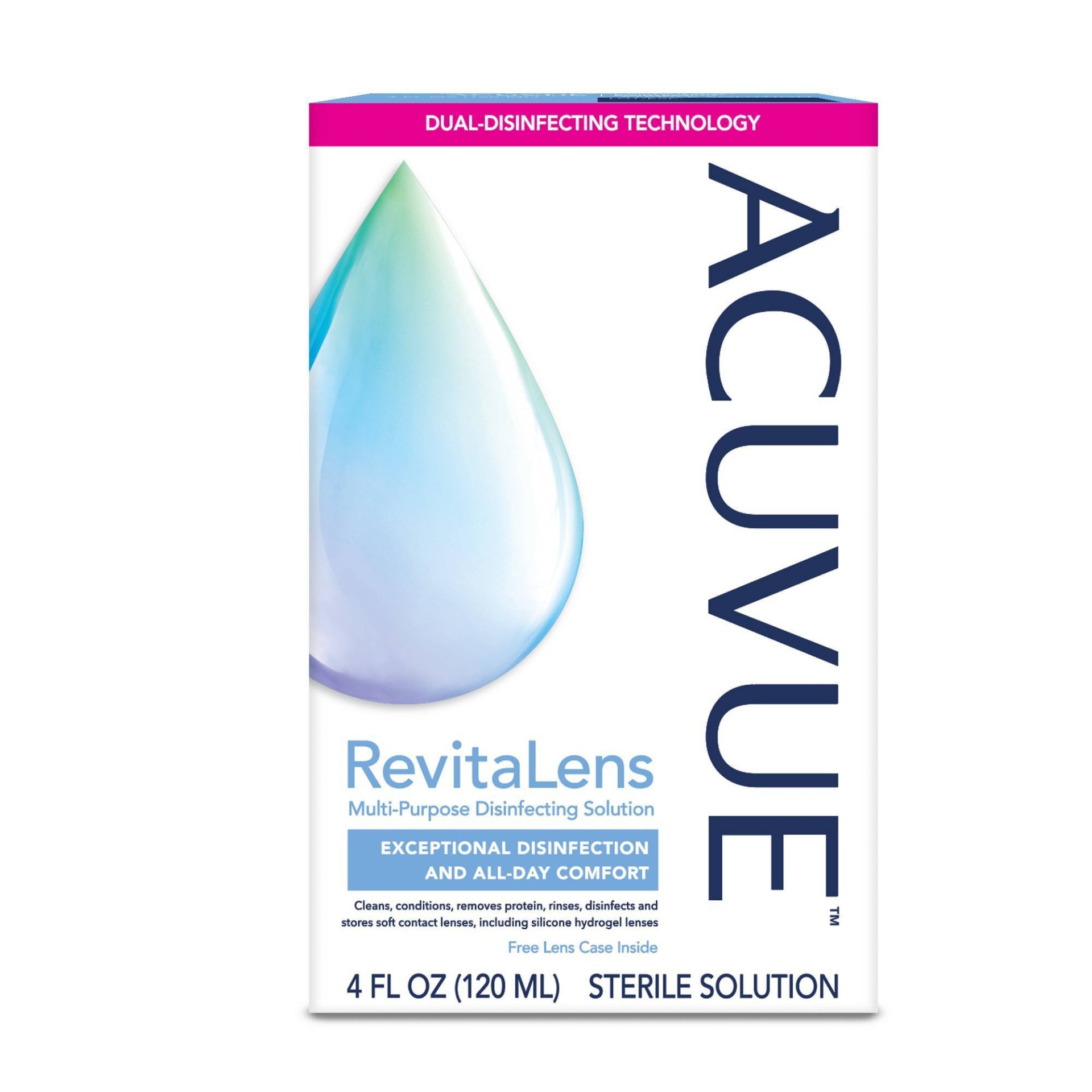 slide 1 of 3, Acuvue Revitalens Multi-Purpose Disinfecting Contact Solution, 4 oz