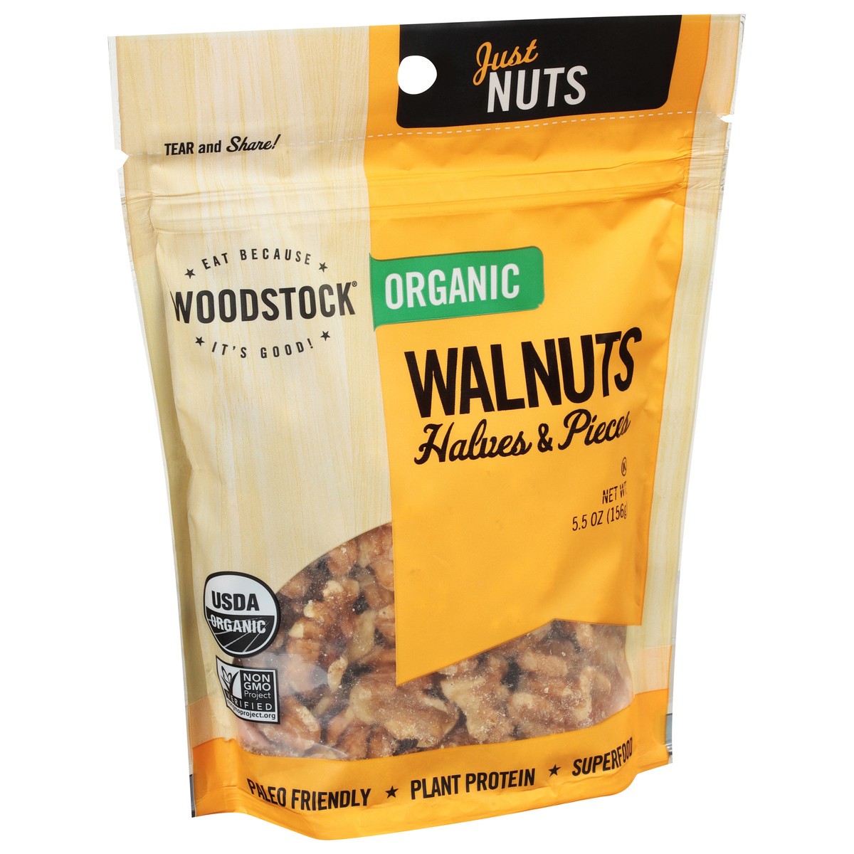 slide 6 of 9, Woodstock Halves & Pieces Organic Walnuts 5.5 oz, 5.5 oz