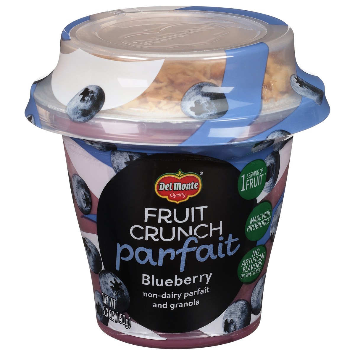 slide 13 of 13, Del Monte Fruit Crunch Blueberry Fruit Crunch Parfait 5.3 oz, 5.3 oz