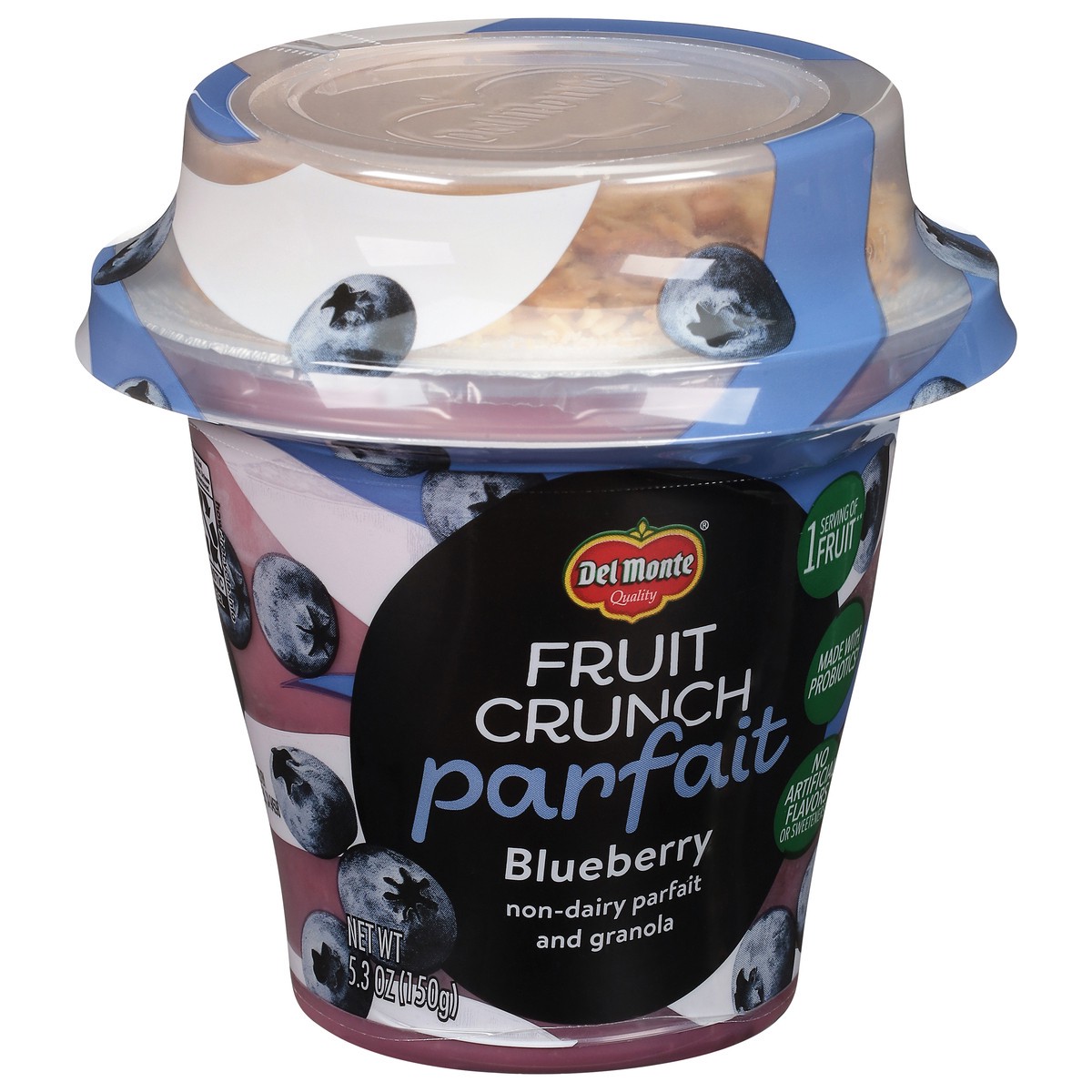 slide 10 of 13, Del Monte Fruit Crunch Blueberry Fruit Crunch Parfait 5.3 oz, 5.3 oz