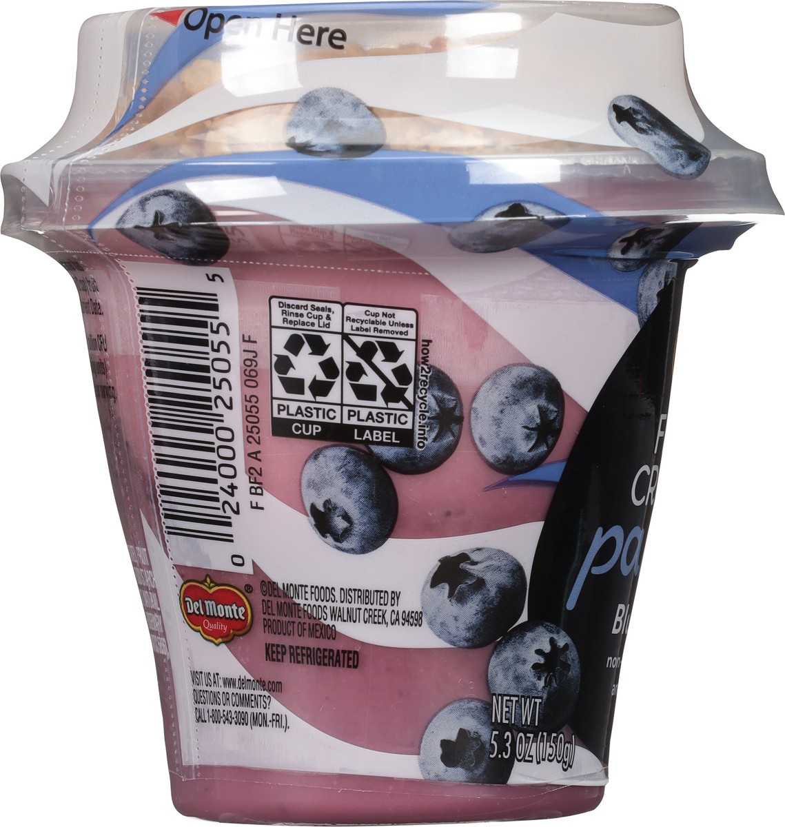 slide 11 of 13, Del Monte Fruit Crunch Blueberry Fruit Crunch Parfait 5.3 oz, 5.3 oz