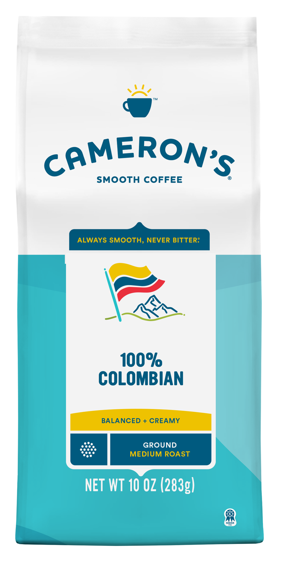 slide 1 of 1, Cameron's Coffee Roasted Ground Coffee Bag, 100% Colombian, 10oz, 10 oz