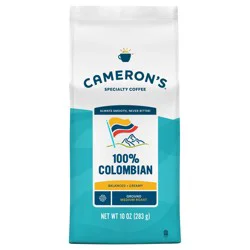 Cameron's Coffee Medium Roast Ground Smooth 100% Colombian Coffee 10 oz