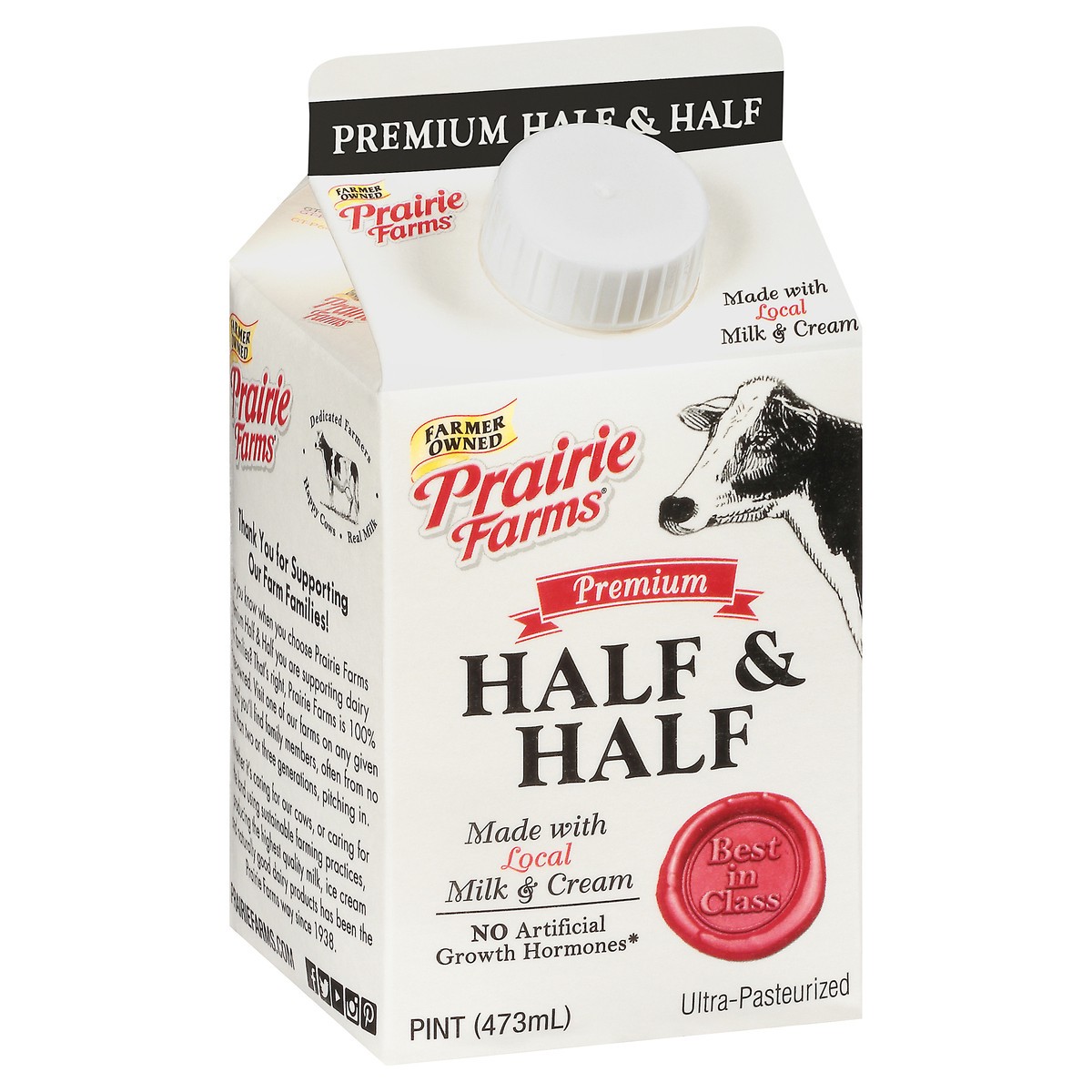 slide 5 of 9, Prairie Farms Premium Half & Half 1 pt, 1 pint