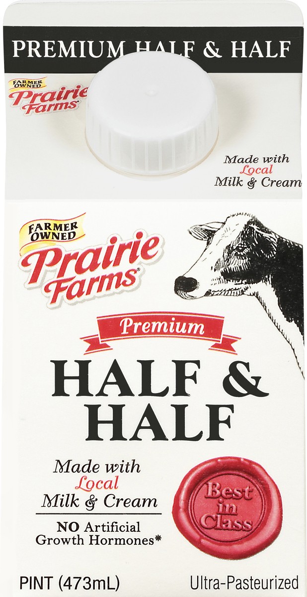 slide 1 of 9, Prairie Farms Premium Half & Half 1 pt, 1 pint