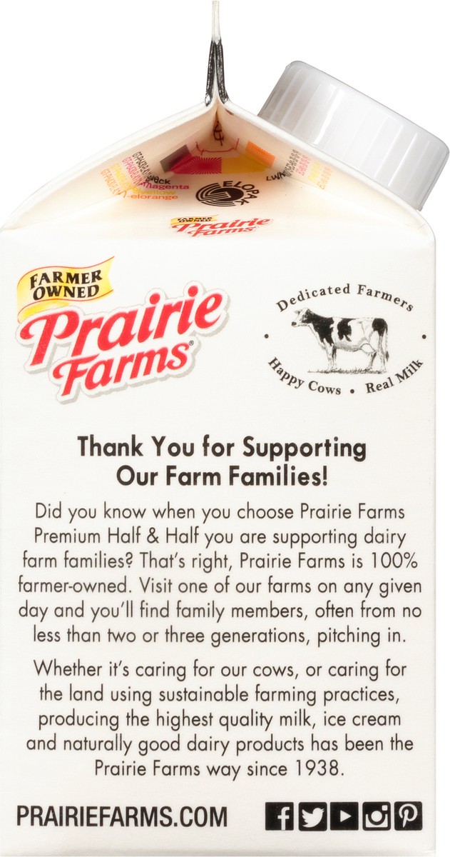 slide 9 of 9, Prairie Farms Premium Half & Half 1 pt, 1 pint