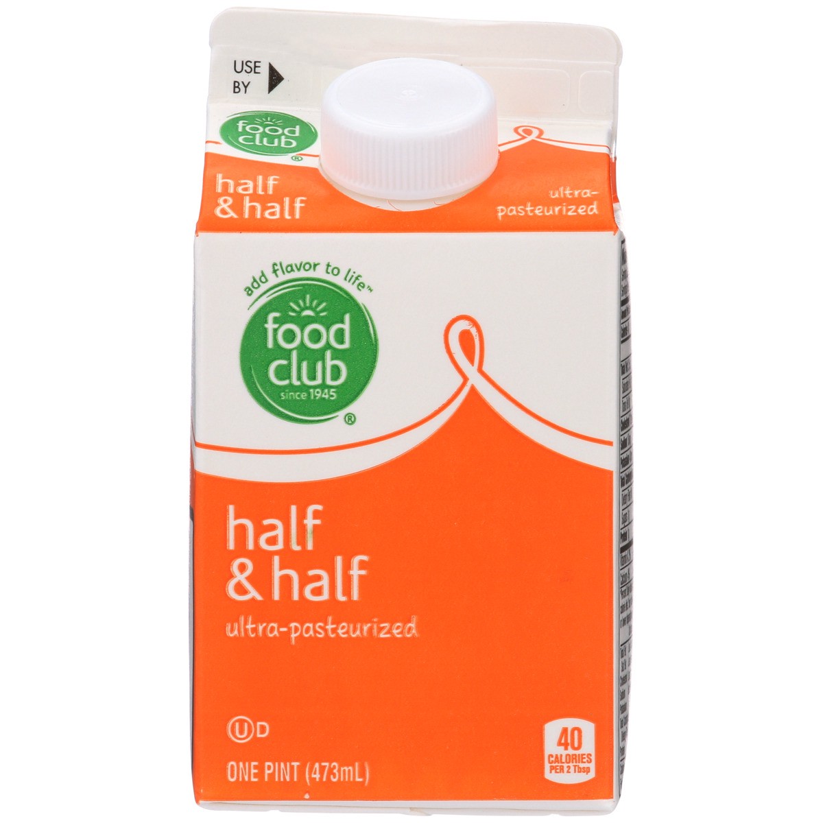 slide 8 of 9, Food Club Half & Half, 16 fl oz