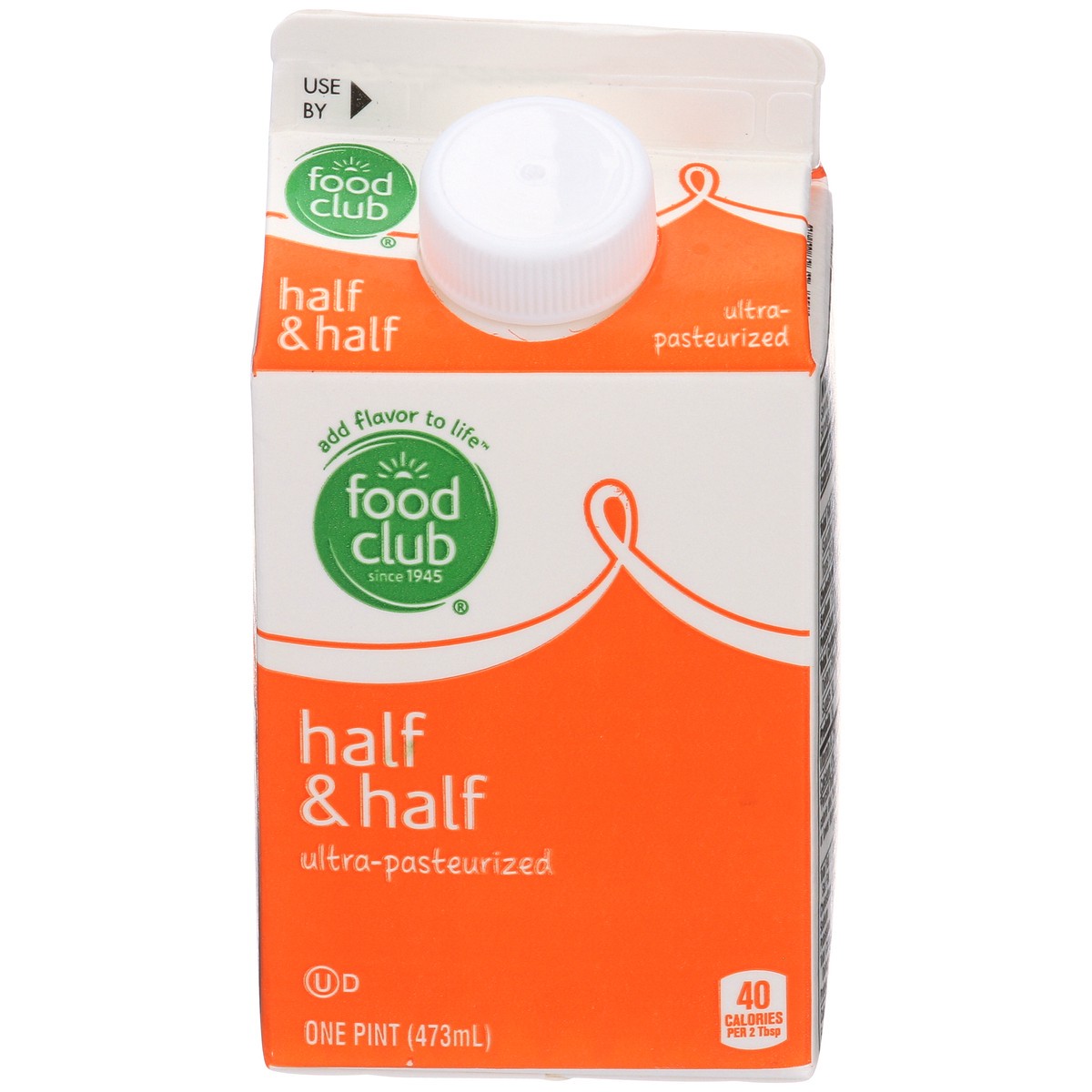 slide 1 of 9, Food Club Half & Half, 16 fl oz