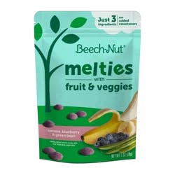 Beech-Nut® Melties Stage 3 Banana Blueberry & Green Bean Baby Snack Melts Bag