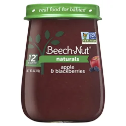 Beech-Nut Naturals Stage 2 (6 Months+) Apple & Blackberries Stage 2 4 oz