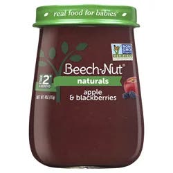 Beech-Nut Naturals Stage 2 (6 Months+) Apple & Blackberries Stage 2 4 oz
