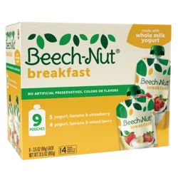 Beech-Nut Stage 4 Assorted Breakfast Pouch 9 - 3.5 oz Pouches
