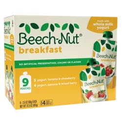 Beech-Nut Stage 4 Assorted Breakfast Pouch 9 - 3.5 oz Pouches