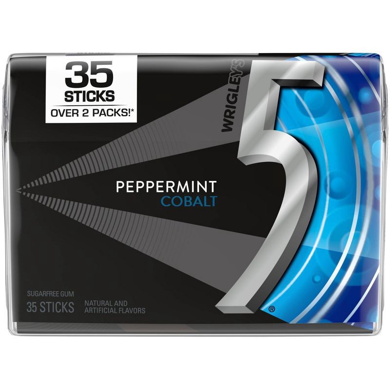 slide 1 of 11, 5 Gum Sugar-Free Peppermint Cobalt Gum - 35ct, 35 ct