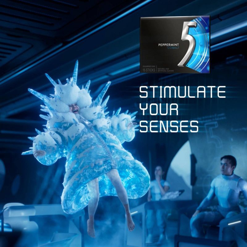 slide 3 of 11, 5 Gum Sugar-Free Peppermint Cobalt Gum - 35ct, 35 ct
