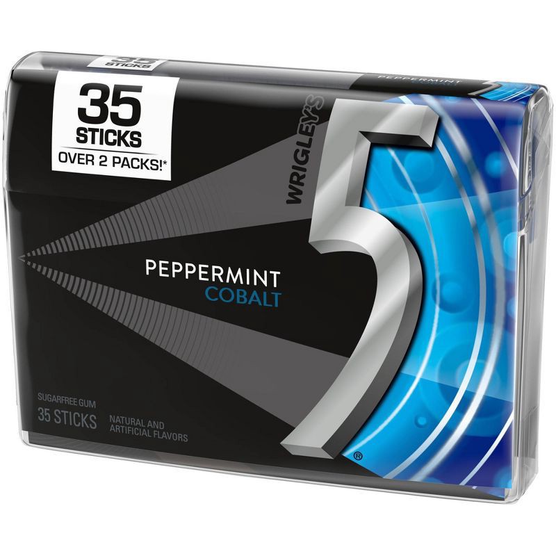 slide 9 of 11, 5 Gum Sugar-Free Peppermint Cobalt Gum - 35ct, 35 ct