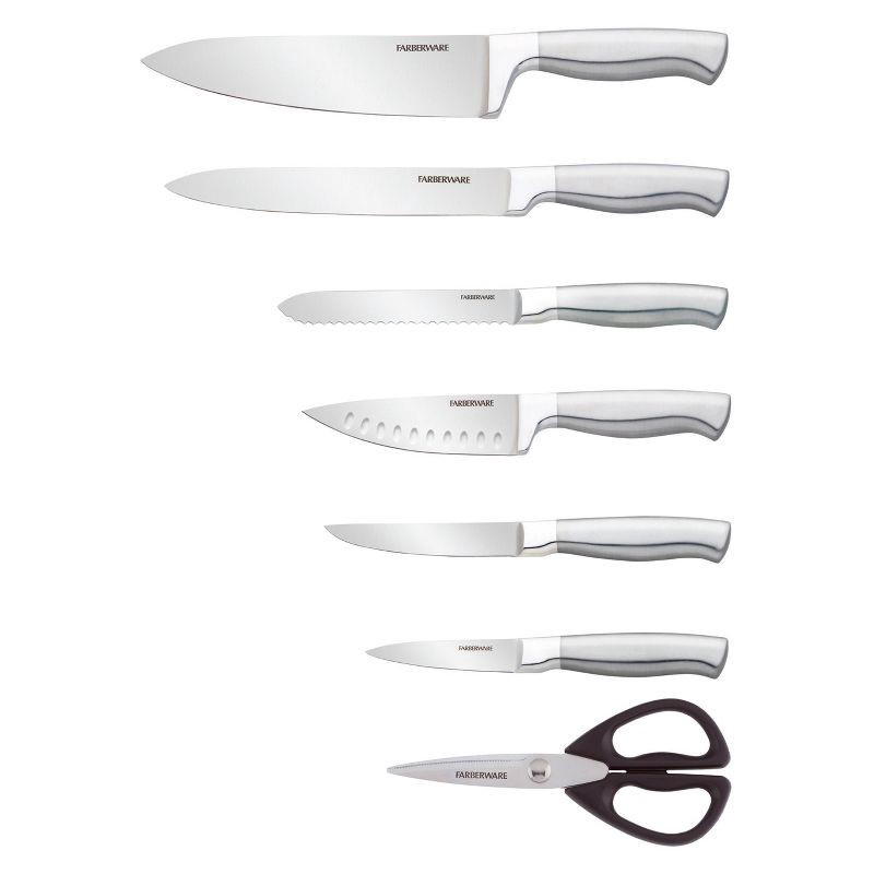 slide 7 of 12, Farberware Edgekeeper 13 Piece Self Sharpening StainlessSteel Hollow Handle Knife Block Set, 13 ct