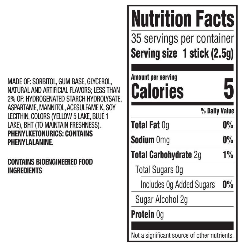 slide 11 of 11, 5 Gum Sugar-Free Spearmint Rain Gum - 35ct, 35 ct