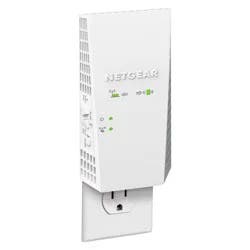 Netgear AC1900 Mesh WiFi Range Extender Essential Edition - White (EX6400): Universal Ethernet Port, WPA2 Security