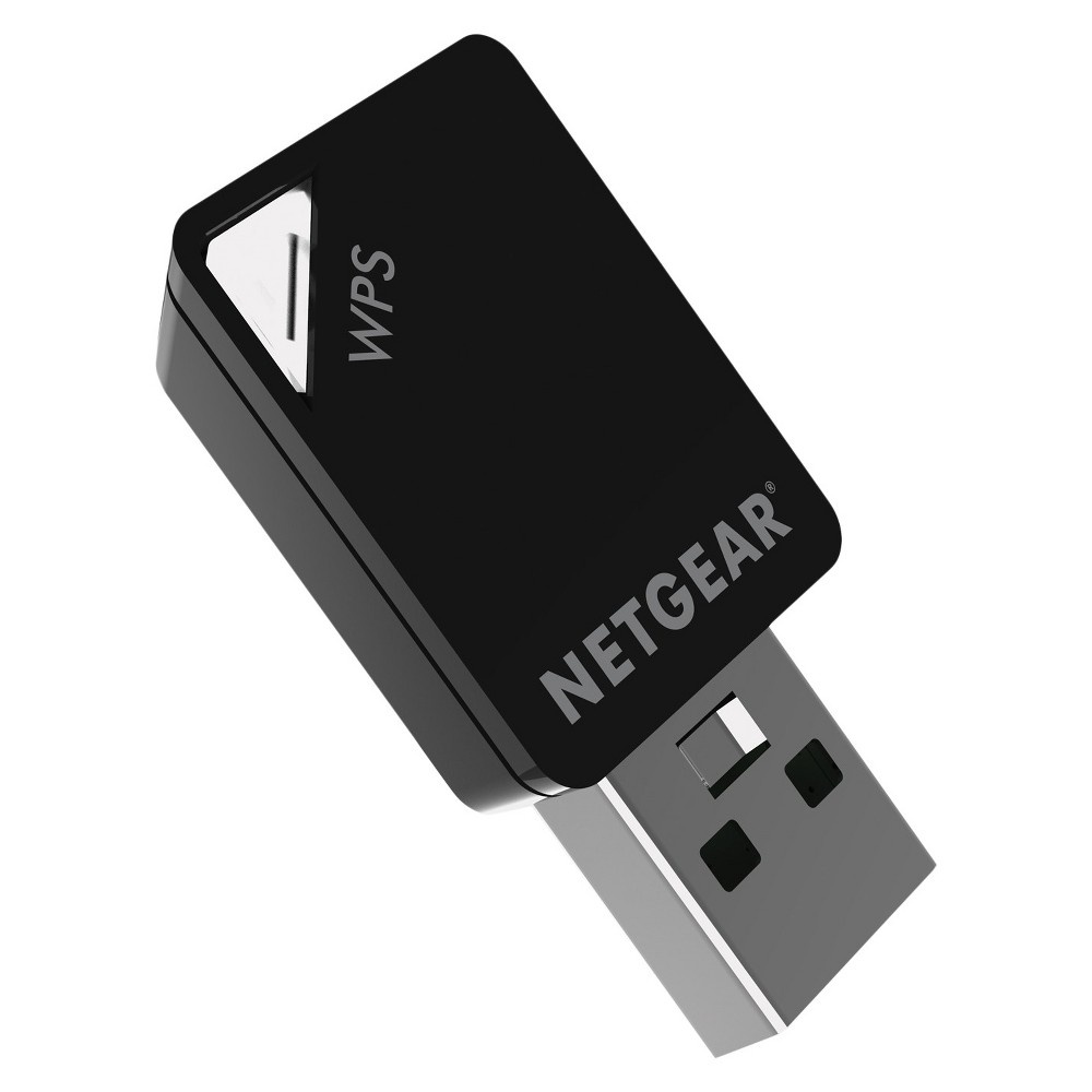 slide 2 of 5, Netgear Wireless AC Adapter AC600 Dual Band - Black (A6100), 1 ct