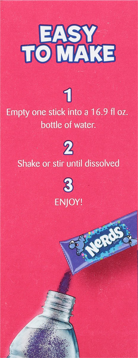 slide 9 of 9, Nerds Zero Sugar Variety Pack Grape, Strawberry, Cherry Drink Mix Sticks - 30 ct, 30 ct