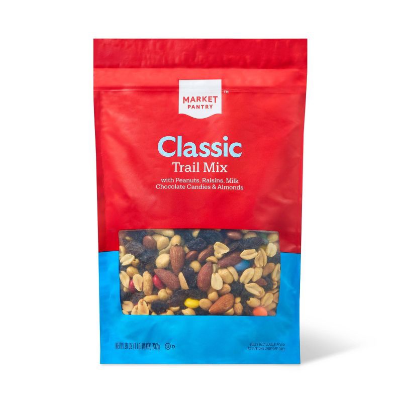 slide 1 of 3, Classic Trail Mix - 26oz - Market Pantry™, 26 oz