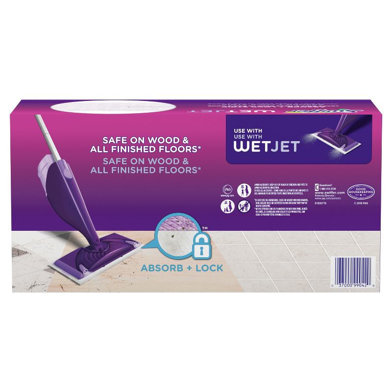 slide 4 of 9, Swiffer WetJet Multi-Surface Floor Cleaner Spray Moping Pads Refill - Unscented - 15ct, 15 ct