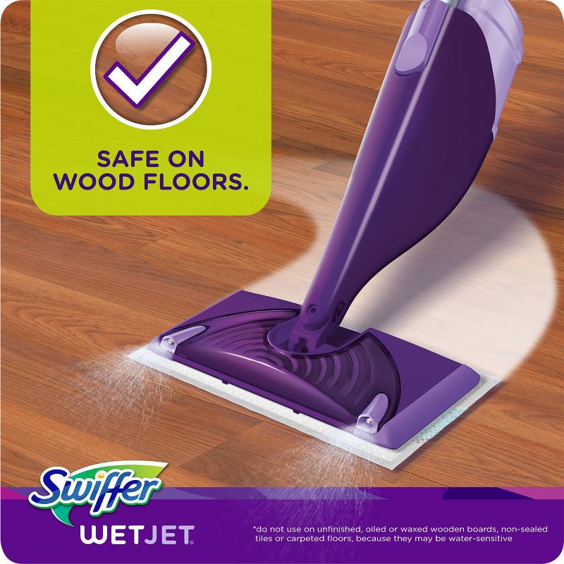 slide 5 of 9, Swiffer WetJet Multi-Surface Floor Cleaner Spray Moping Pads Refill - Unscented - 15ct, 15 ct