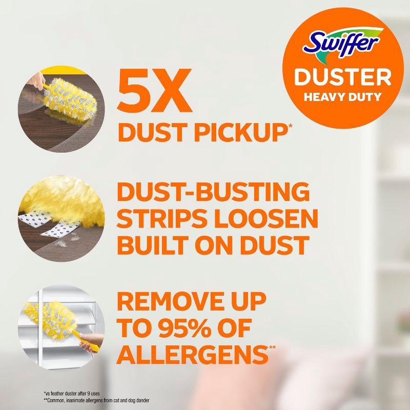 slide 2 of 16, Swiffer Duster Multi-Surface Heavy Duty Refills - Unscented - 11ct, 11 ct