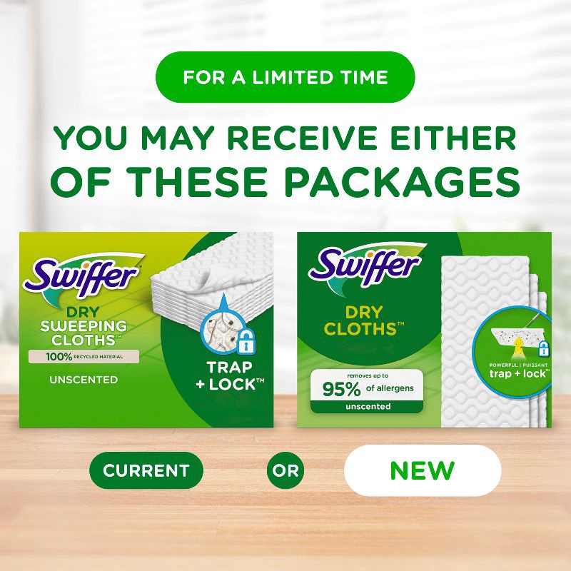 slide 10 of 10, Swiffer Sweeper Dry Sweeping Cloths - Unscented - 52ct, 52 ct